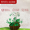LINPOPUP Pop Up Card Flower, Birthday, 3D Greeting Cards Flower Card Folding Card Birthday Card Good Luck Get Well Soon, Wellness Voucher, Orchid, LIN 17614, LINPopUp®, N357