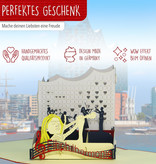 LINPOPUP Pop Up 3D Karte, Glückwunschkarte, Reisegutschein, Elbphilharmonie, LIN17385, LINPopUp®, N258