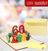 LINPOPUP Pop Up 3D Card, Birthday Card, Congratulations Card Voucher, 60th Birthday, LIN17264, LINPopUp®, N22