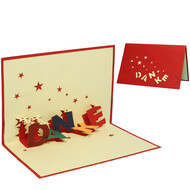 LINPOPUP Pop Up Card, 3D Card, "Thanks" Stars, N30