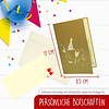 LINPOPUP Pop Up 3D Card, Birthday Card, Congratulations Card, Voucher, Anniversary, Wine Bottle, Champagne, LIN17231, LINPopUp®, N133