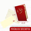 LINPOPUP Pop Up 3D Card, Valentine's Day Card, Wedding Invitation, Wedding Card, Couple under Heart Trees, LINPopUp®, N64