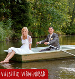 LINPOPUP Pop Up 3D Karte, Valentinskarte, Hochzeitseinladung, Hochzeitskarte, Brautpaar im Boot, LINPopUp®, N71