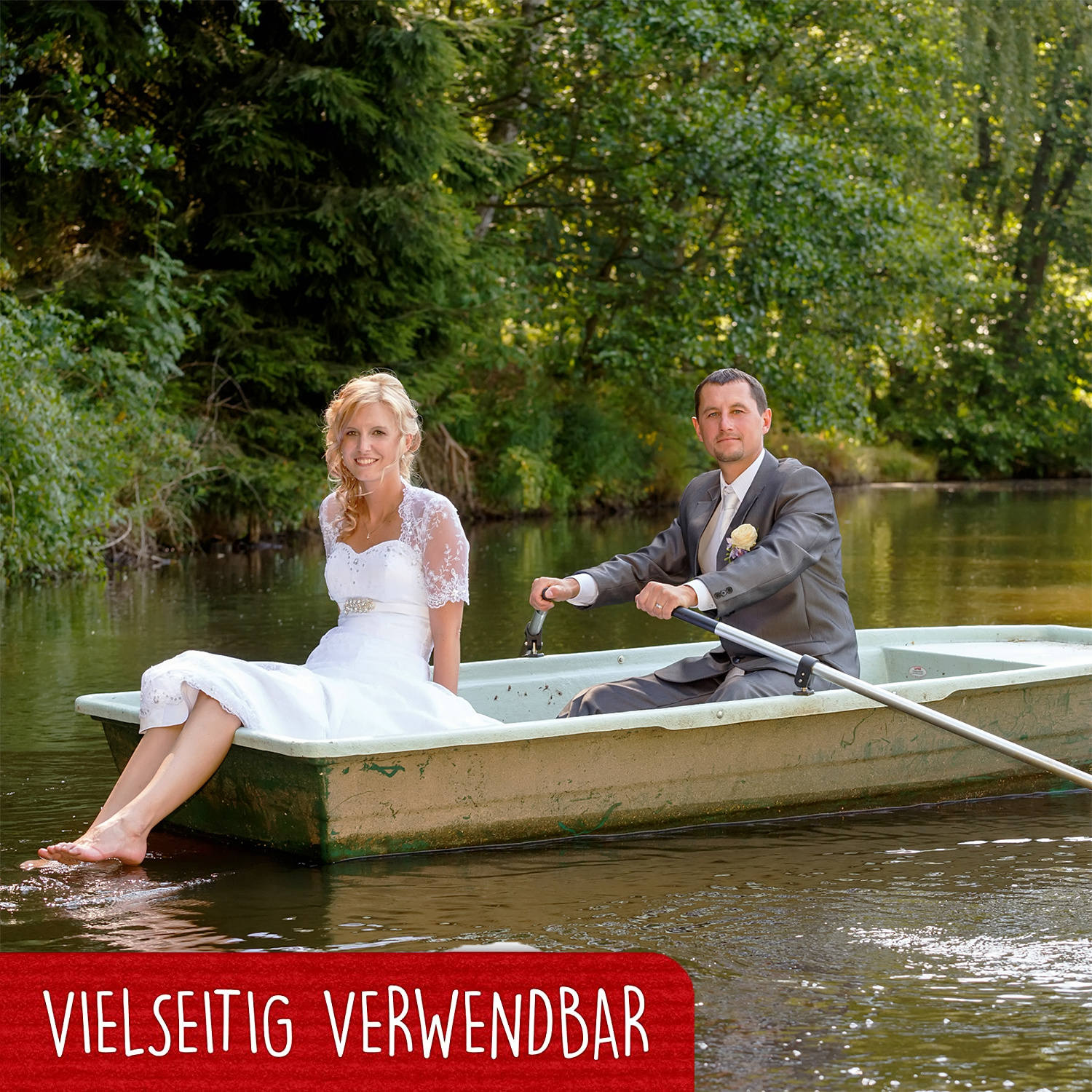 LINPOPUP Pop Up 3D Karte, Valentinskarte, Hochzeitseinladung, Hochzeitskarte, Brautpaar im Boot, LINPopUp®, N71