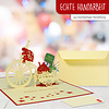 LINPOPUP Pop Up 3D Card, Birthday Card, Congratulations Voucher, Bicycle, Turtle, LINPopUp®, N9