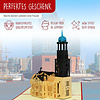 LINPOPUP Pop Up 3D Card, Greeting Card, Travel Voucher, Hamburg Michel, LINPopUp®, N204
