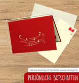 LINPOPUP Pop Up 3D Card, Birthday Card, Greeting Card, Gift Certificate, Saxophone, LINPopUp®, N220