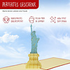 LINPOPUP Pop Up 3D Card, Greeting Card, Travel Voucher, Statue of Liberty, LIN17185, LINPopUp®, N186