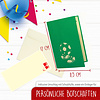 LINPOPUP Pop Up 3D Card, Birthday Card, Congratulations Card, Voucher Stadium, Football, LIN17230, LINPopUp®, N132