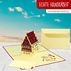 LINPOPUP Pop Up 3D Karte, Geburtstagskarte, Glückwunsch karte Gutschein, Fachwerkhaus, LIN17225, LINPopUp®, N194