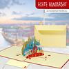 LINPOPUP Pop Up 3D Card, Berlin, Greeting Card, Travel Voucher, East Germany, LIN17219, LINPopUp®, N191