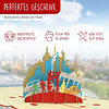 LINPOPUP Pop Up 3D Card, Berlin, Greeting Card, Travel Voucher, East Germany, LIN17219, LINPopUp®, N191