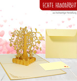Tree with hearts (gold)