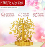 Tree with hearts (gold)