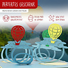 LINPOPUP Pop Up 3D Karte, Geburtstagskarten,Glückwunsch karte, Reisegutschein, Heißluftballons, LIN17160, LINPopUp®, N151