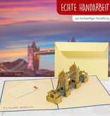 LINPOPUP Pop Up 3D Card, Greeting Card, Travel Voucher, Tower Bridge, LIN17125, LINPopUp®, N187