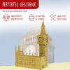 LINPOPUP Pop Up 3D Card, Greeting Card, Travel Voucher, Big Ben, LIN17122, LINPopUp®, N184