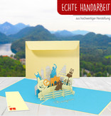LINPOPUP Pop Up 3D Card Munich, Greeting Card, Travel Voucher, Munich Bavaria, LIN17222, LINPopUp®, N192
