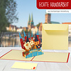 LINPOPUP Pop Up 3D Card, Greeting Card, Travel Voucher, City of Lübeck, LINPopUp®, N219