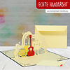 LINPOPUP Pop Up 3D Karte, Geburtstagskarte, Glückwunsch karte, Musik, LINPopUp®, N122