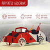 LINPOPUP Pop Up 3D Card, Birthday Card, Travel Voucher, Moving, Moving In, Greeting Card, Holiday Voucher, Car, Vintage Car, LIN17379, LINPopUp®, N252