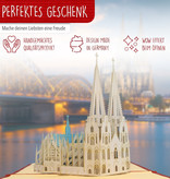 LINPOPUP Pop Up 3D Karte, Glückwunschkarte, Reisegutschein, Kölner Dom, LIN17333, LINPopUp®, N169