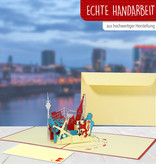 LINPOPUP Pop Up 3D Karte, Glückwunschkarte, Reisegutschein, Düsseldorf, LIN17353, LINPopUp®, N234