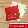 LINPOPUP Pop Up 3D Card, Greeting Card, Travel Voucher, Düsseldorf, LIN17353, LINPopUp®, N234