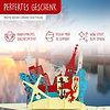 LINPOPUP Pop Up 3D Card, Greeting Card, Travel Voucher, Düsseldorf, LIN17353, LINPopUp®, N234