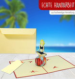 LINPOPUP Pop Up 3D Karte, Geburtstagskarte, Glückwunschkarte, Gutschein, Yoga, LIN17525, LINPopUp®, N279