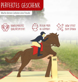 LINPOPUP Pop Up 3D Karte, Geburtstagskarte, Glückwunschkarte, Reitsport, Pferde, Reiter, Reiten, LIN17510, LINPopUp®, N273