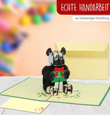 LINPOPUP Pop Up 3D Karte, Geburtstagskarte, Tier Karte, Gutschein, Panda, LIN17566, LINPopUp®, N317