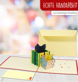 LINPOPUP Pop Up 3D Karte, Weihnachtskarte, Weihnachtsgeschenke, LIN17568, LINPopUp®, N336