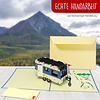 LINPOPUP Pop Up Card Caravan Camper, 3D Greeting Cards Retirement Card, Farewell Card, Congratulations Retirement, Birthday Cards, Travel Voucher Holiday, Camping, Car, Caravan, LIN17590, LINPopUp®, N346