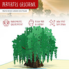 LINPOPUP Pop Up Card, greeting card, greeting card nature, garden, pond, voucher, tree, weeping willow, LIN17593, LINPopUp®, N347