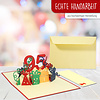 LINPOPUP POP UP 3D Card, Pop Up Birthday Card 95 Years, Greeting Cards Birthday 95, Pop - Up Card, POP UP Cards Birthday, Anniversary 95 Years, LIN17642, LINPopUp®, N374