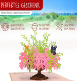 LINPOPUP Pop Up Karte Blumen, Geburtstagskarte, Grußkarten Blumen, Klappkarte Geburtstagskarte, Muttertagskarte, Danke, Viel Glück, Gute Besserung, Blumen, LIN17652, LINPopUp®, N379