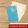LINPOPUP Pop Up Card Butterfly, Pop Up Card Birthday, Motherdays, Greetings card, Butterfly blue, LIN 17656, LINPopUp®, N382