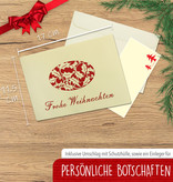 Pop Up 3D Karte, Weihnachtskarte, Glückwunschkarte, Weihnachtsbaum Misteln, N401