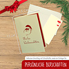 LINPOPUP Pop Up 3D Card, Christmas Card, Greeting Card, Father Christmas with sleigh, LIN17728, LINPopUp®, N403