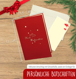 LINPOPUP Pop Up 3D Karte, Weihnachtskarte, Glückwunschkarte, Rentier, LIN17733, LINPopUp®, N408