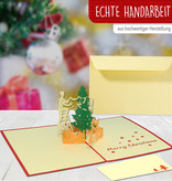 LINPOPUP Pop Up 3D Card, Christmas Card, Greeting Card, Decorate Christmas Tree, LIN17080, LINPopUp®, N416