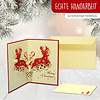 LINPOPUP Pop Up 3D Card, Christmas Card, Greetings Card, Deer, LIN17171, LINPopUp®, N429