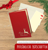 LINPOPUP Pop Up 3D Karte, Weihnachtskarte, Glückwunschkarte, Hirsche, LIN17171, LINPopUp®, N429