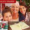 LINPOPUP Pop Up 3D Card, Christmas Card, Greeting Card, Decorated Reindeer, LIN17174, LINPopUp®, N430