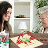 Pop up christmas card, Advent wreath, Advent candle, N436