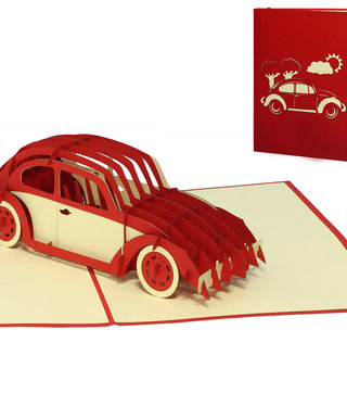 LINPOPUP Pop Up Card, 3D Card, Car, Driving Licence [N370]