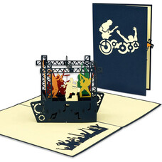 LINPOPUP Pop Up Card, 3D Card, Music, Jazz Rock Pop Concert, N339