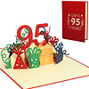 LINPOPUP POP UP 3D Card, Pop Up Birthday Card 95 Years, Greeting Cards Birthday 95, Pop - Up Card, POP UP Cards Birthday, Anniversary 95 Years, LIN17642, LINPopUp®, N374