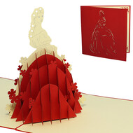 LINPOPUP Pop Up Card, 3D Card, Elizabeth of Austria-Hungary, N237